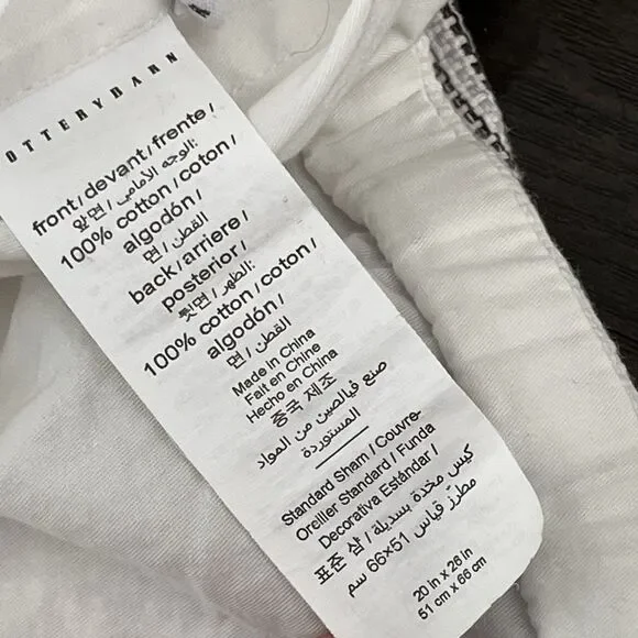 Pottery Barn Clayton Stripe King/California King Duvet Cover & 2 Standard Shams - Picture 12 of 13